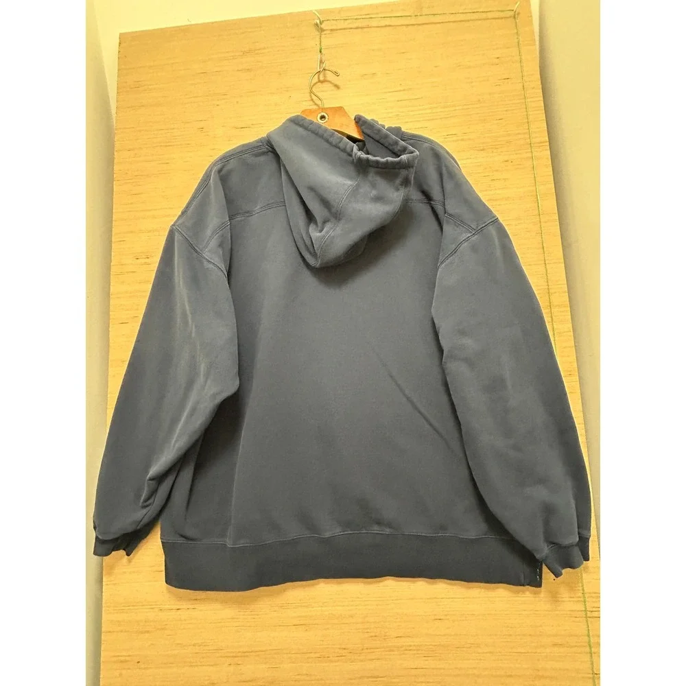 Vintage Adidas Notre Dame Fighting Irish‎ Navy Blue Hoodie Sweatshirt Mens XL
